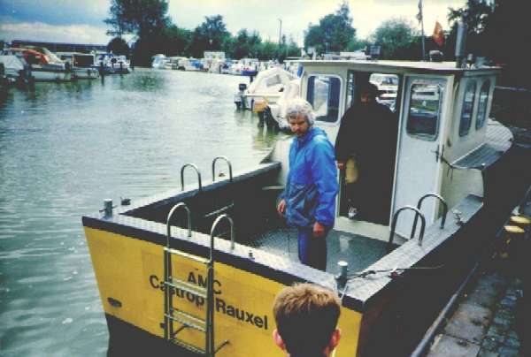 Kursleiter Dieter Bächler auf dem Prüfungsboot